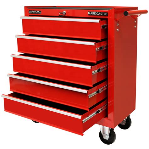 little red metal tool box|red rolling tool box.